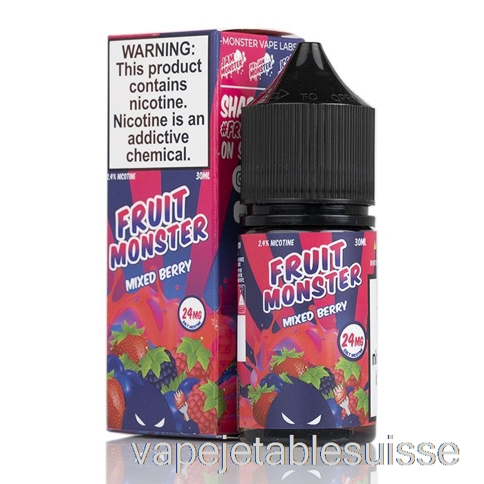 Vape Suisse Mélange De Baies - Sels De Fruits Monstres - 30ml 48mg